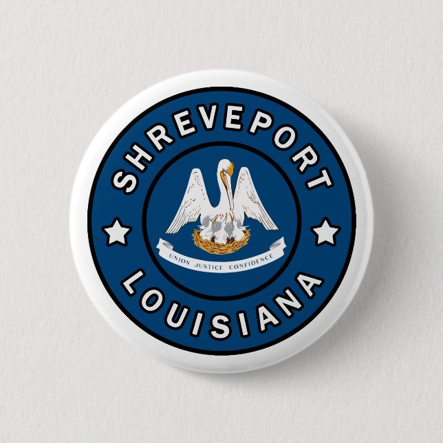Shreveport Louisiana Button (Front)