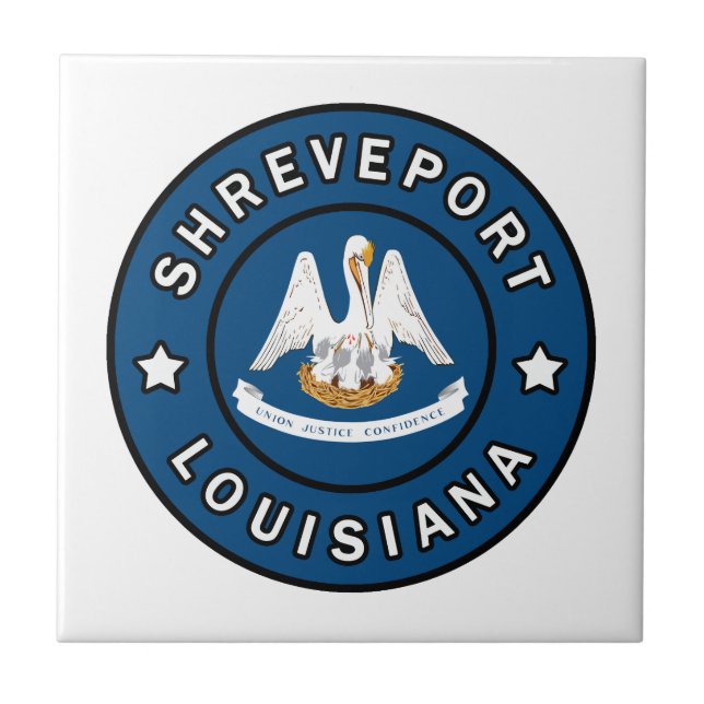 Shreveport Louisiana Ceramic Tile (Front)