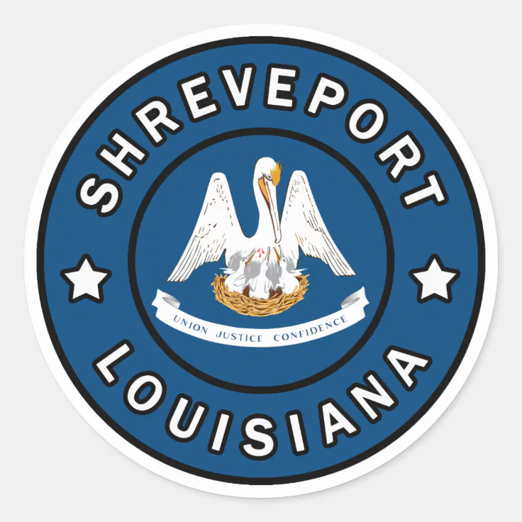 Shreveport Louisiana Classic Round Sticker Zazzle