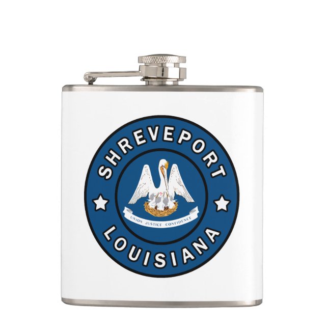 Shreveport Louisiana Flask (Front)
