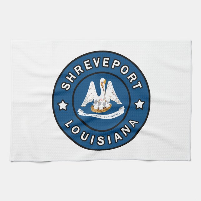 Shreveport Louisiana Kitchen Towel (Horizontal)