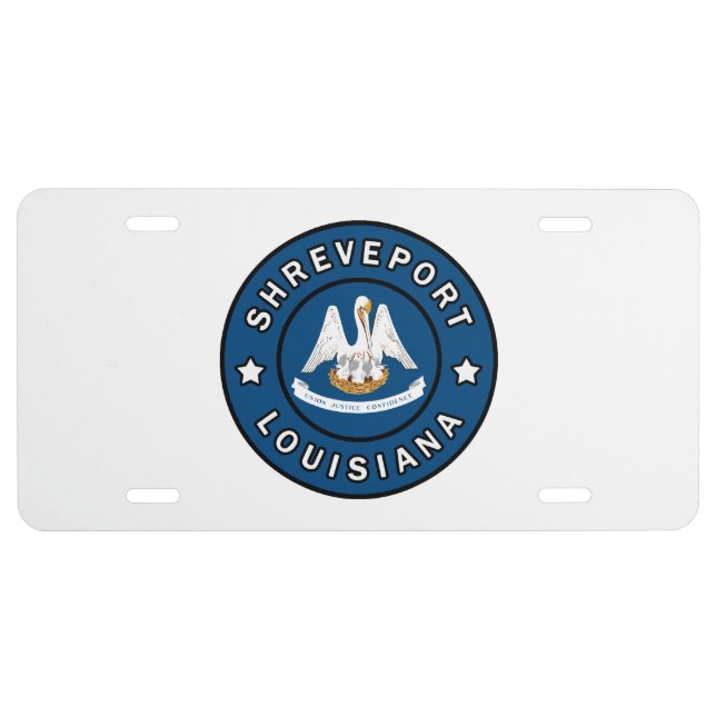 Shreveport Louisiana License Plate (Front)