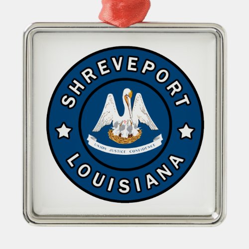 Shreveport Louisiana Metal Ornament