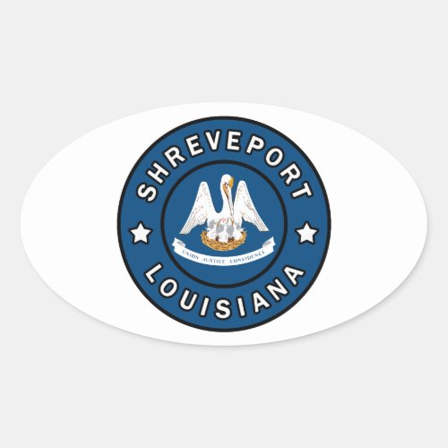 Shreveport Louisiana Oval Sticker