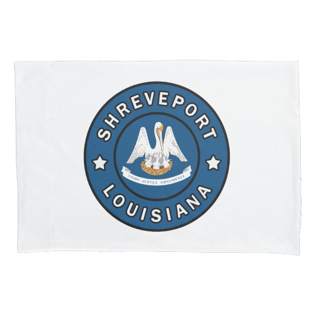 Shreveport Louisiana Pillow Case (Front)
