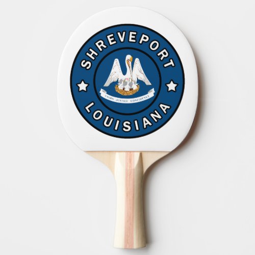 Shreveport Louisiana Ping Pong Paddle