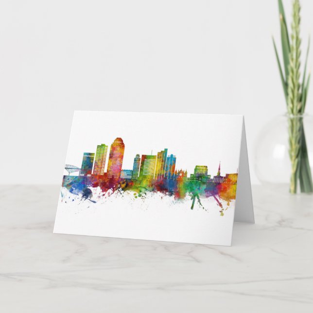 Shreveport Louisiana Skyline Card (Front)
