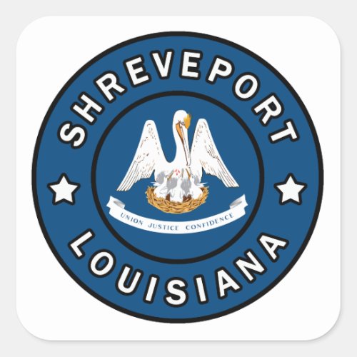 Shreveport Louisiana Square Sticker