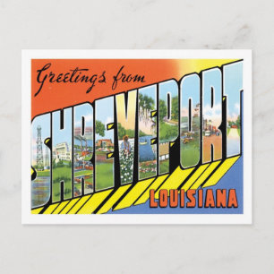Shreveport Louisiana Travel America US City Postcard
