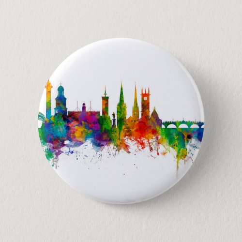 Shrewsbury England Skyline Button