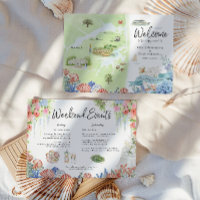 Shrewsbury New Jersey Wedding Weekend Welcome Map