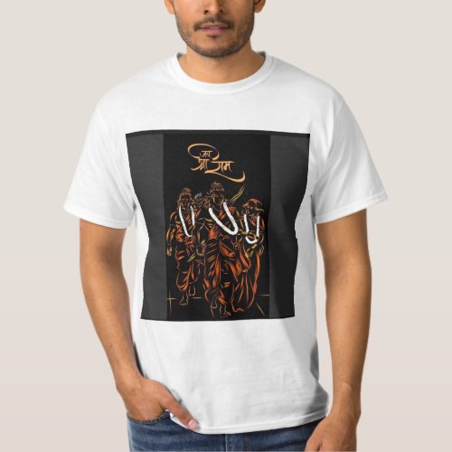 Shri Ram is a revered figure in Hinduism and is co T_Shirt