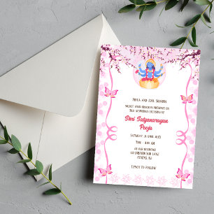 Shri Satyanarayan Pooja Hindu Invitation