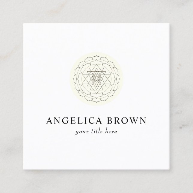 Shri Yantra Business Card (Front)
