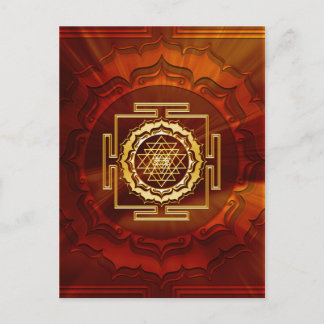 Shri Yantra - Cosmic Conductor of Energy Postcard