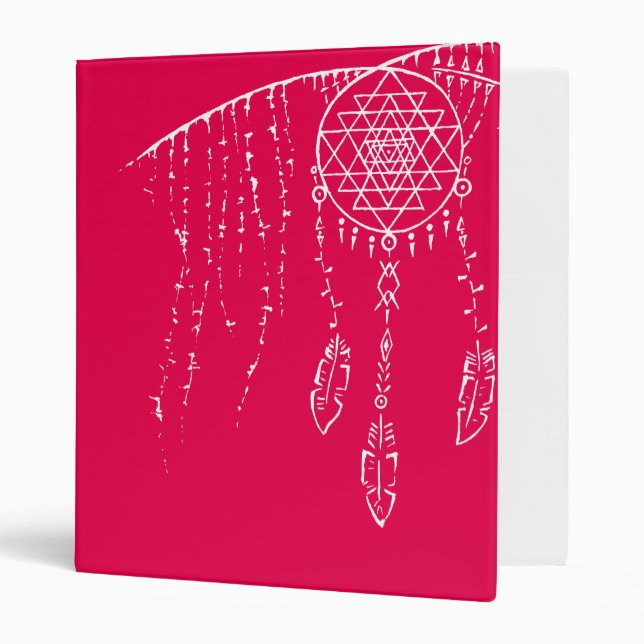 Shri Yantra / Dream Catcher 3 Ring Binder (Front/Inside)