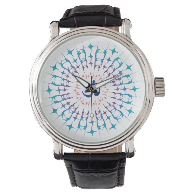 Shri Yantra or Sri Chakra - Glowing Energy Watch (Front)