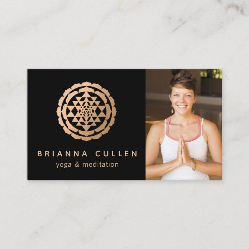  Shri Yantra Yoga and Meditation Photo  Business Card