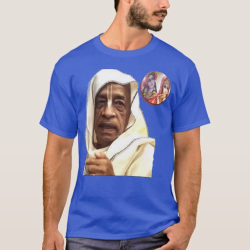 Shrila Prabhupada Mediates on Radha_Krsna ॐ T_Shirt