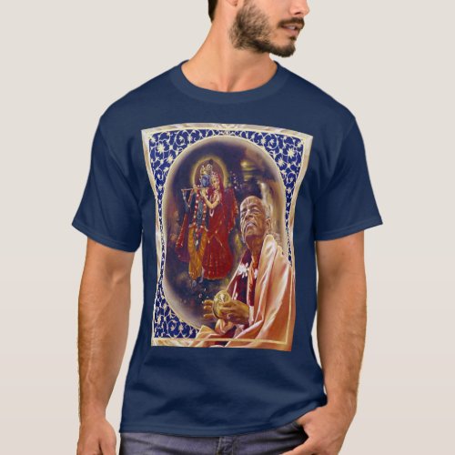 Shrila Prabhupada Meditates on Krishna T_Shirt