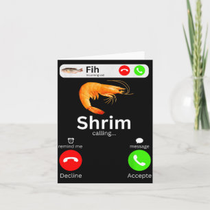 Shrim calling funny meme fih incoming call card