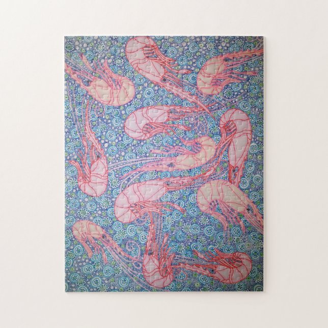 "Shrimp" 11x14 puzzle (Vertical)