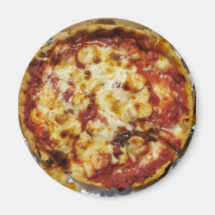 Shrimp and Cheese Pizza Food Magnet