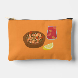 Shrimp and Sangria Accessory Pouch