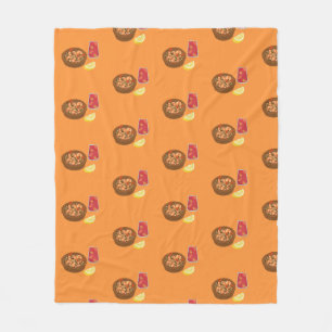 Shrimp and Sangria Fleece Blanket