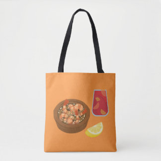 Shrimp and Sangria Tote Bag