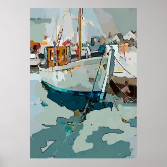 Shrimp Boat, abstract