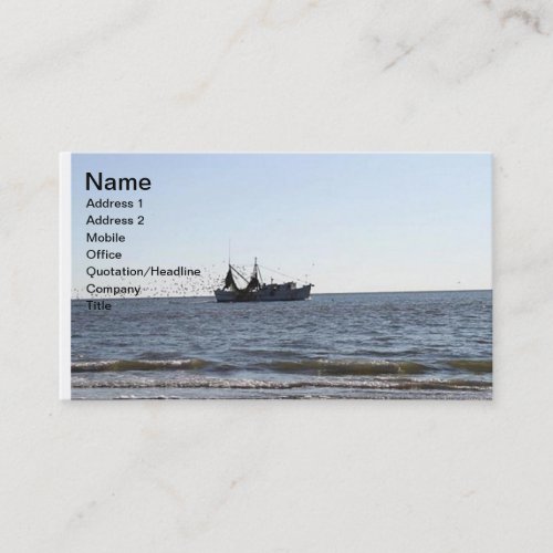 Shrimp Boat Business Cards