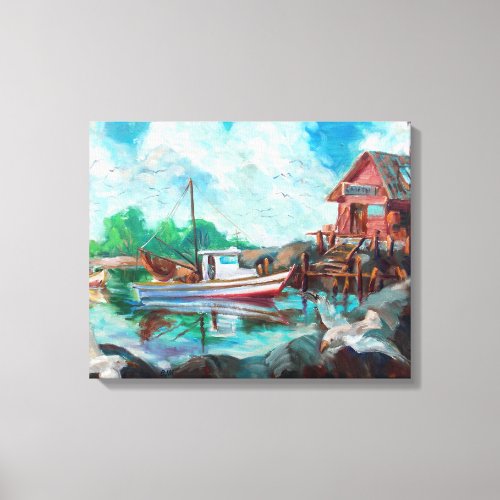 Shrimp Boat Canvas Print