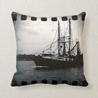 shrimp boat throw pillow