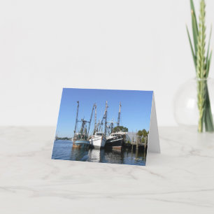 Shrimp Boats--thank you Letterpress Thank You Card