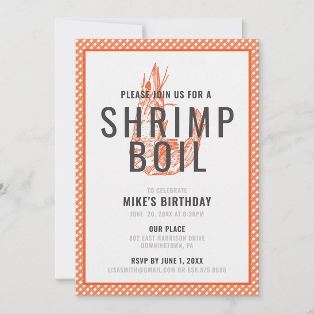 Shrimp Boil Invitation (Front)