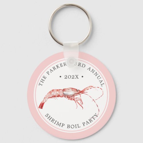 Shrimp Boil  Seafood Themed Keychain