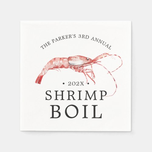 Shrimp Boil  Seafood Themed Party Napkins