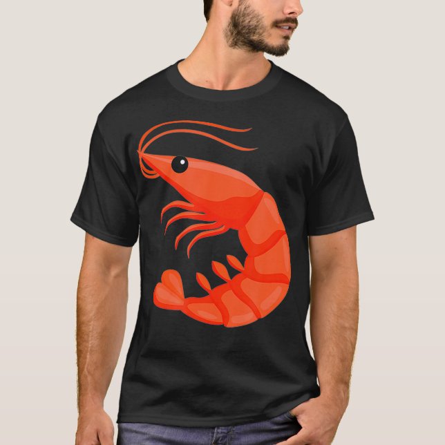 Shrimp Costume Brine Prawn Lobster Crab Shell T-Shirt (Front)