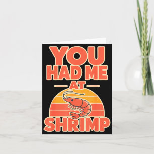 Shrimp fan cajun seafood  card
