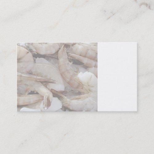 shrimp on ice business card