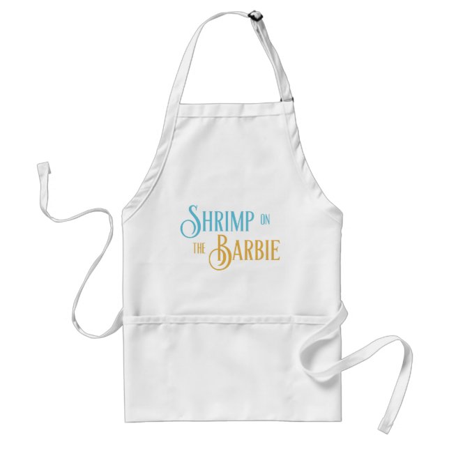 Shrimp on the Novelty Australia Day Adult Apron (Front)