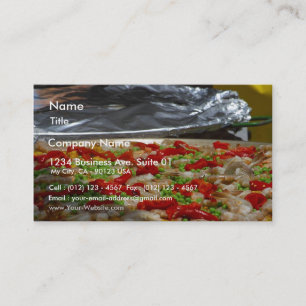 Shrimp Paella Pan Business Card