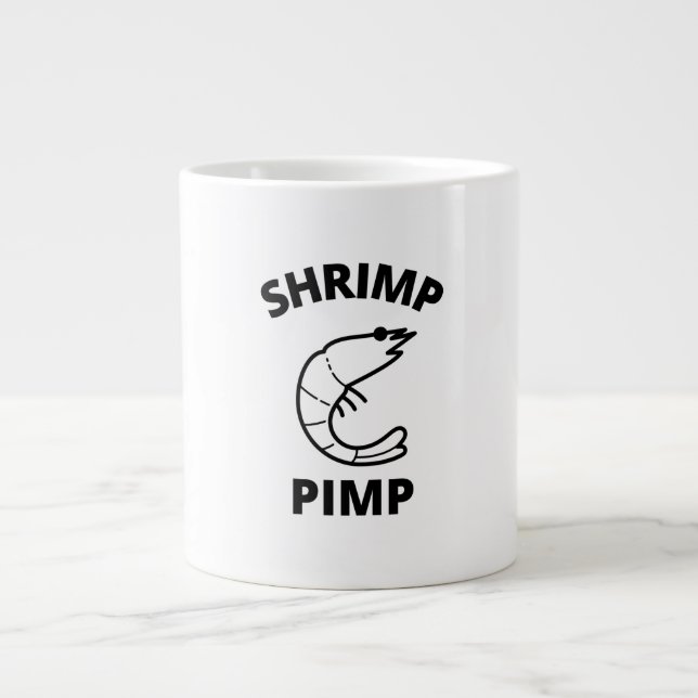 Shrimp pimp giant coffee mug (Front)