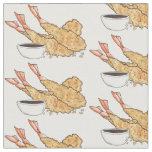 Shrimp Prawn Ebi Tempura Japanese Cuisine Food Fabric