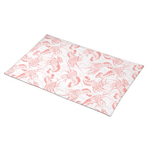 Shrimp Prawn Seafood Pattern Cloth Placemat