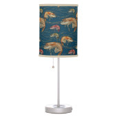 Shrimp Prawn Shellfish Seafood Pattern Table Lamp (Right)