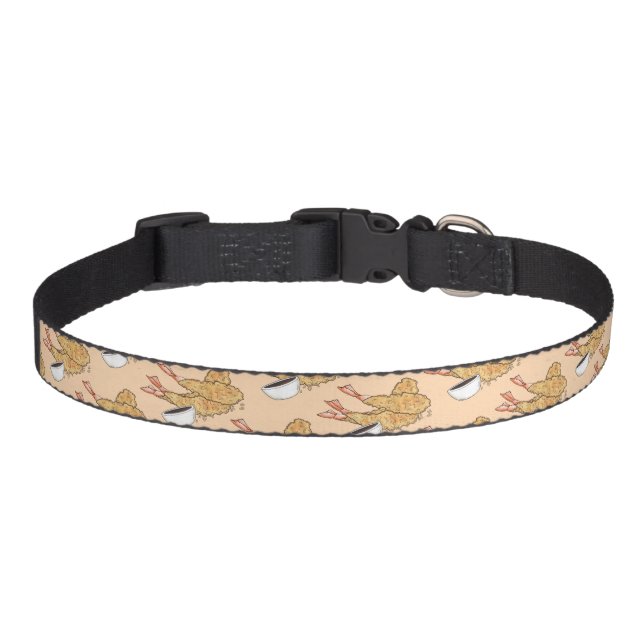 Shrimp Prawn Tempura Japanese Food Restaurant Pet Collar (Front)