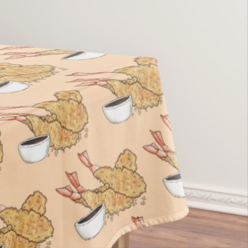 Shrimp Prawn Tempura Japanese Food Restaurant Tablecloth