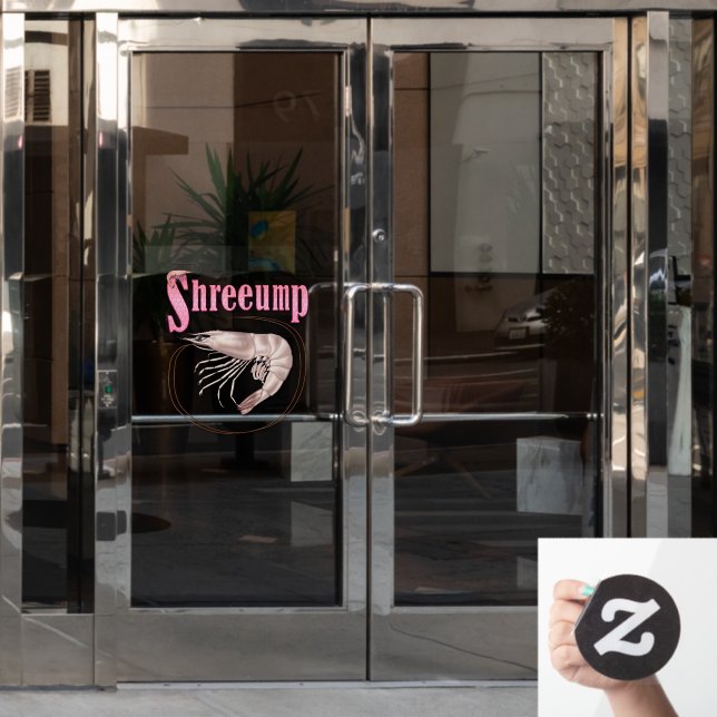 Shrimp Shreeump Window Cling (Office Door)